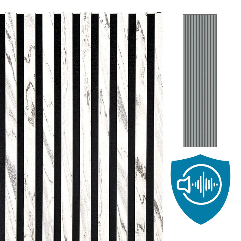 Slate-Lite Akustikpaneel Arctic White